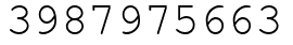 Число 3987975663.