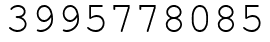Число 3995778085.