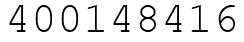 Число 400148416.