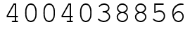 Число 4004038856.
