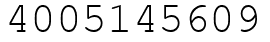 Число 4005145609.