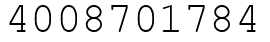 Число 4008701784.