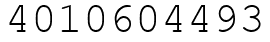 Число 4010604493.