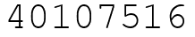 Число 40107516.