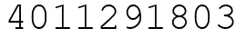 Число 4011291803.