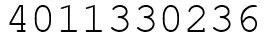 Число 4011330236.