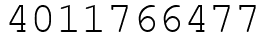Число 4011766477.