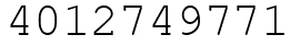 Число 4012749771.