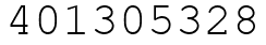 Число 401305328.