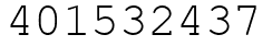 Число 401532437.