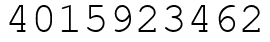 Число 4015923462.