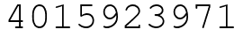 Число 4015923971.