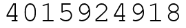 Число 4015924918.