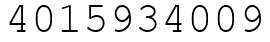 Число 4015934009.