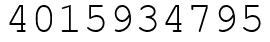 Число 4015934795.