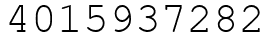 Число 4015937282.