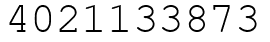 Число 4021133873.