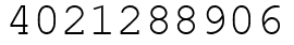 Число 4021288906.