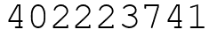 Число 402223741.