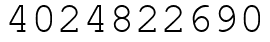 Число 4024822690.