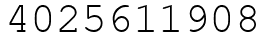 Число 4025611908.