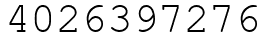 Число 4026397276.