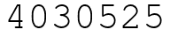 Число 4030525.