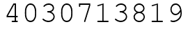 Число 4030713819.