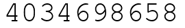 Число 4034698658.