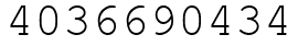 Число 4036690434.