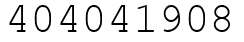 Число 404041908.