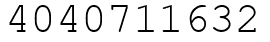 Число 4040711632.