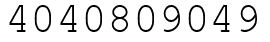 Число 4040809049.