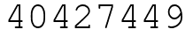 Число 40427449.