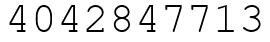 Число 4042847713.