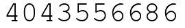 Число 4043556686.