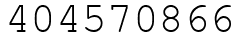 Число 404570866.