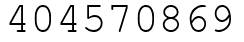 Число 404570869.