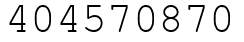 Число 404570870.