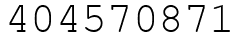 Число 404570871.