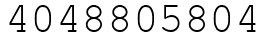 Число 4048805804.