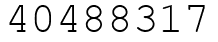 Число 40488317.