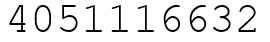 Число 4051116632.