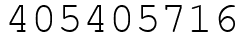 Число 405405716.