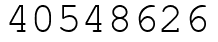 Число 40548626.