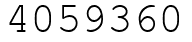 Число 4059360.