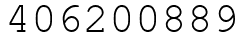 Число 406200889.