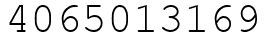 Число 4065013169.