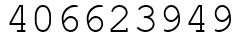 Число 406623949.