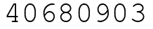 Число 40680903.